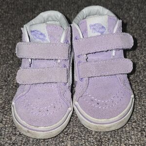 Vans Purple Sneakers with Velcro Straps